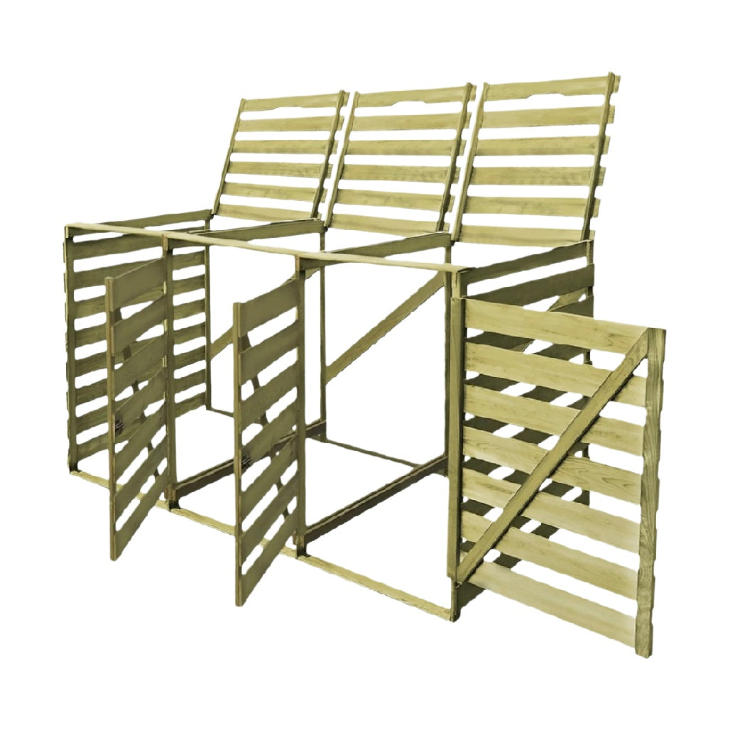 Hölzerne Palettenkommode mit klappbaren Türen und herausziehbaren Fächern
