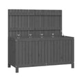 Robuster Gartenmöbel-Schrank mit Rückwand und drei Wasserhähnen